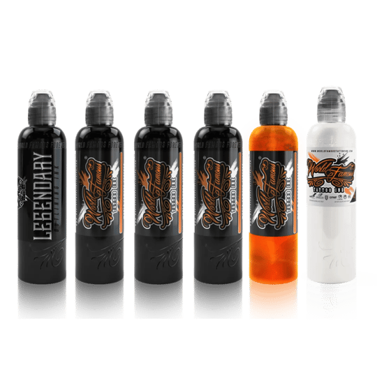 Yarson Dark Shading 6lı Gölge Boyası Seti - World Famous Ink Dövme Boyası - 4oz/120ml