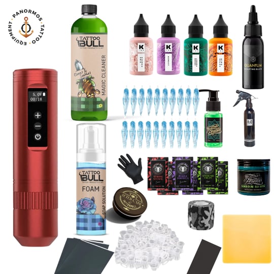Dragonhawk X20 Pro Kablosuz Dövme Makinesi Seti | Profesyonel