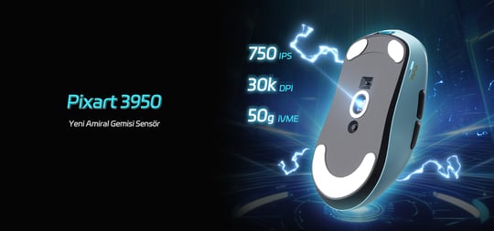 Scyrox V6 8K Hz Kablosuz Mavi Oyuncu Mouse – Ultra Hafif Tasarım