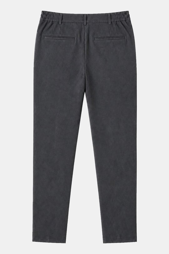 Antrasit Yanı Lastikli Köprülü Kemerli Slim Fit Jogger Pantolon