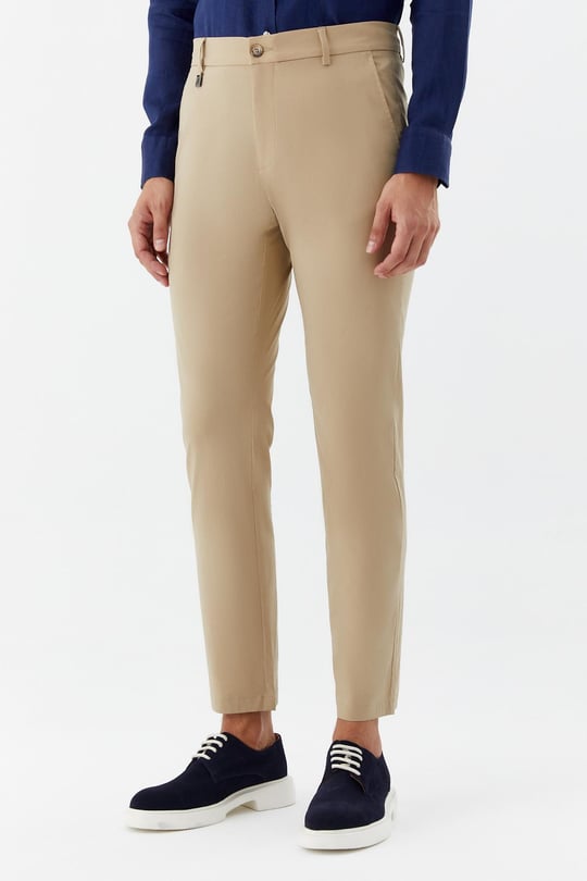 Kum Pamuklu Regular Fit Normal Bel Chino Pantolon