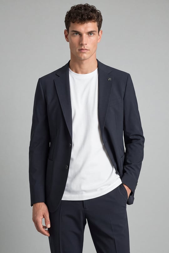 Antrasit Regular Fit 6 Drop Mono Yaka Pamuklu Astarsız Takım Elbise