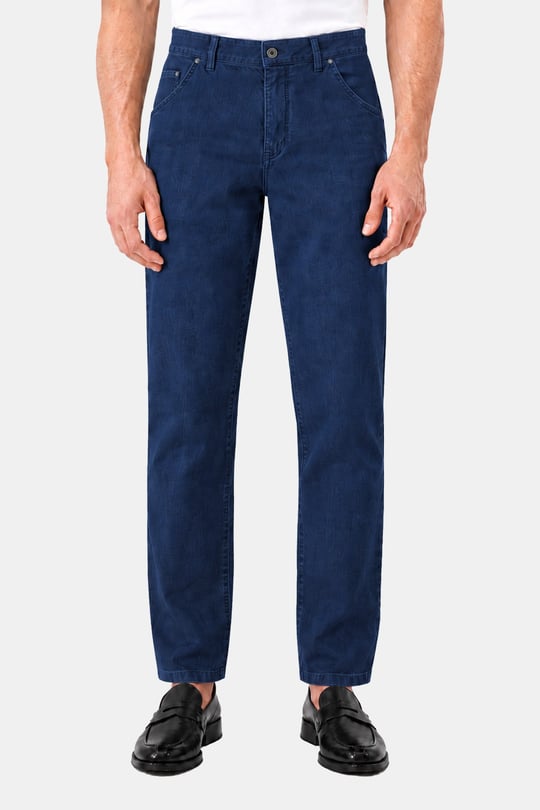 İndigo Normal Bel Klasik Paça Chino Pantolon - Sabri Özel