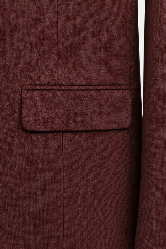 Kiremit Slim Fit Normal Bel 6 Drop Mono Yaka Takım Elbise