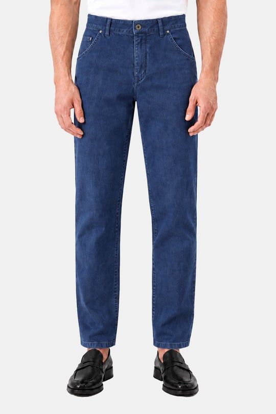 Mavi Normal Bel Klasik Paça Chino Pantolon - Sabri Özel
