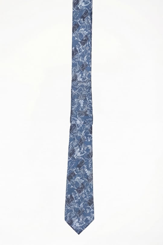 İndigo %100 Mikrofiber Kravat