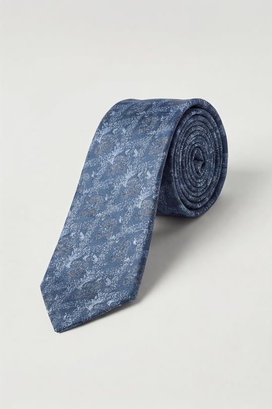 İndigo %100 Mikrofiber Kravat
