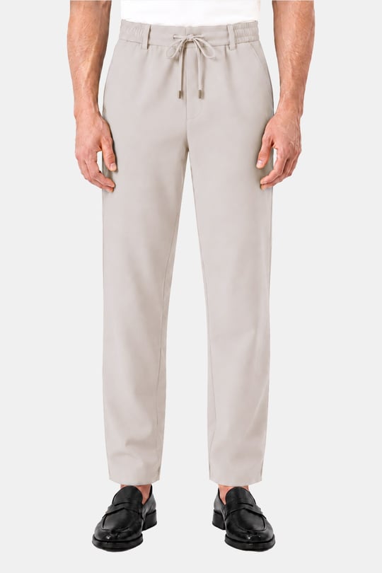 Taş Dokulu Arka Lastikli Köprü Kemerli Bağcıklı Slim Fit Jogger Pantolon - Sabri Özel