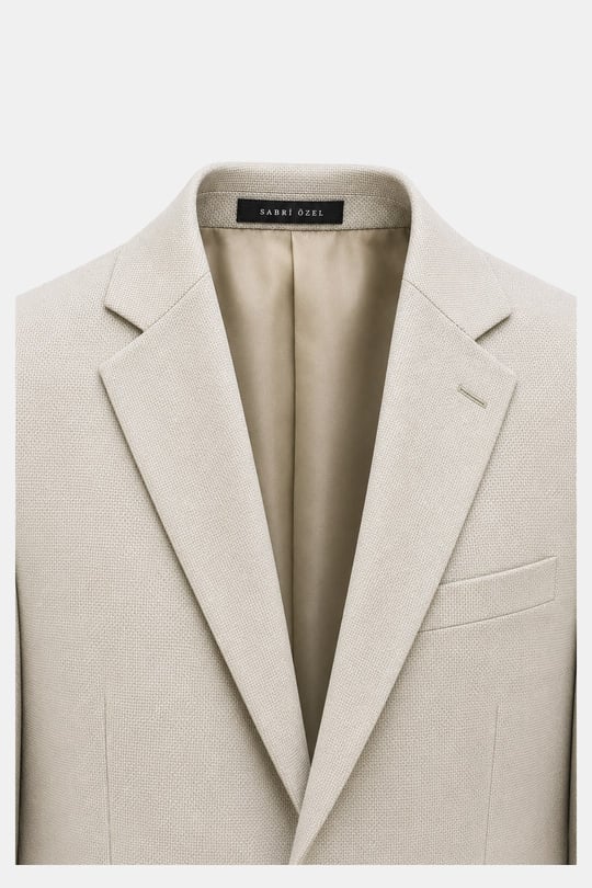 Taş Slim Fit Normal Bel 6 Drop Mono Yaka Takım Elbise