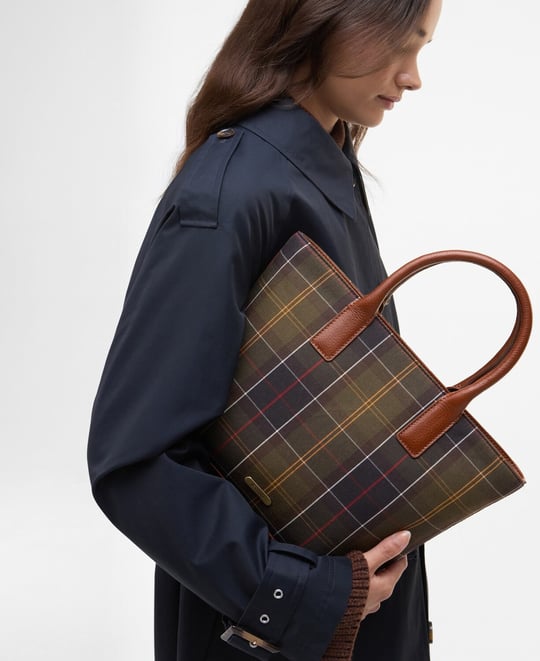 Barbour Birch Tartan Kol Çantası