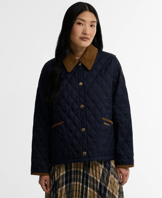 Barbour Icons Cropped Liddesdale Kapitone Ceket
