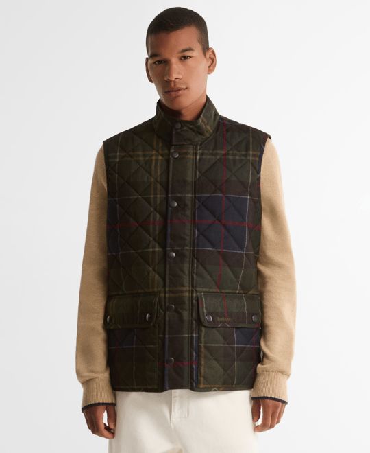 Barbour Icons Tartan Lowerdale Kapitone Yelek