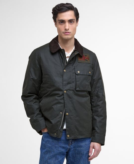 Barbour ASHBY 付属品あり　最終値下げ Barbour Ashby Yağlı Ceket BK72 Black-Black Slate