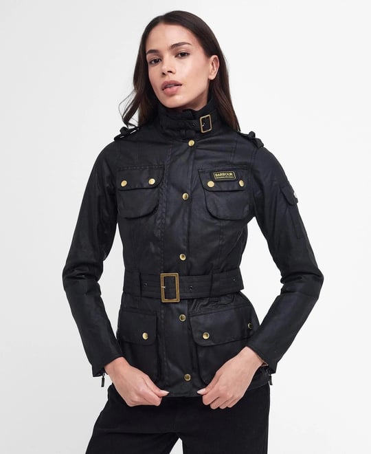 Barbour Kadın Beaufort Yağlı Ceket BK71 Black
