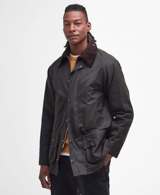 Barbour x Paul Smith Beeston Yağlı Ceket NY51 Navy