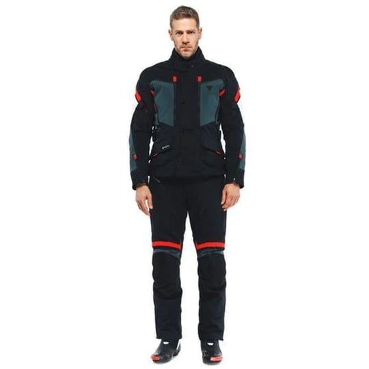 DAINESE CARVE MASTER 3 G.TEX BLK EBONY LAVA RED CEKET