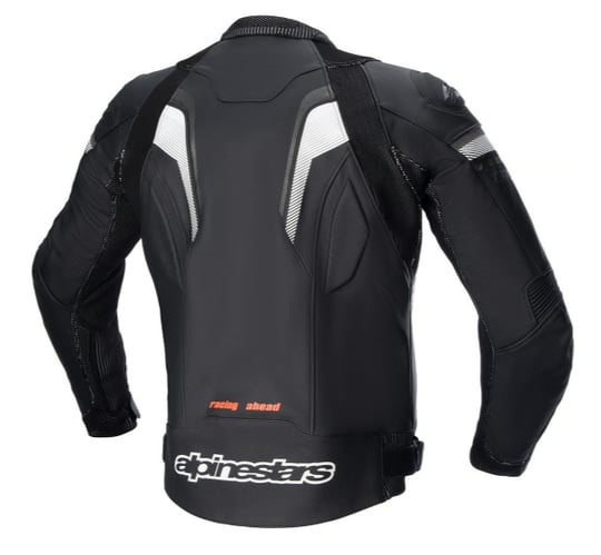ALPİNESTARS GP PLUS R V3 RIDEKNIT LEATHER CEKET BLACK WHITE