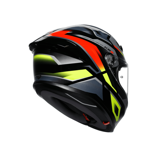 AGV KASK/K6 S MPLK ERAZER BLACK/RED YELLOW FLUO