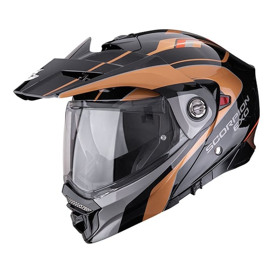 Scorpion ADX2 Modüler Kask Siyah | Hem Şehir Hem Off Road | Motoroad
