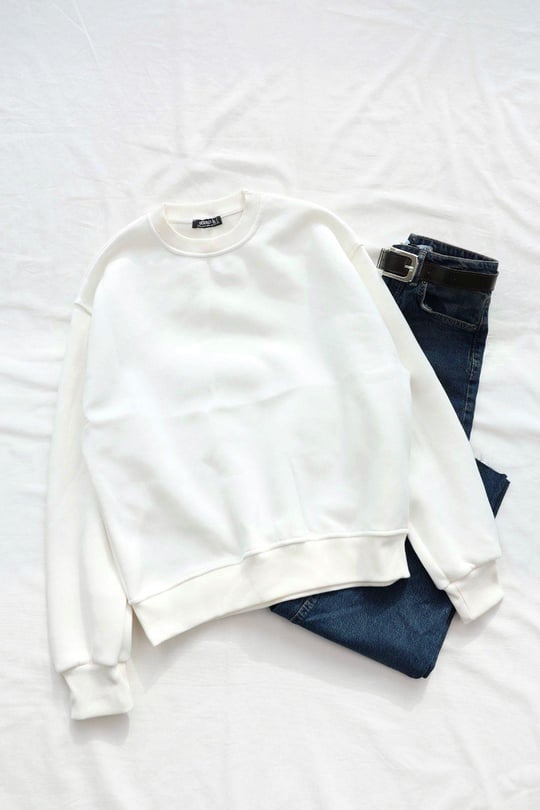 SweatBisiklet Yaka 3 İplik Sweat
