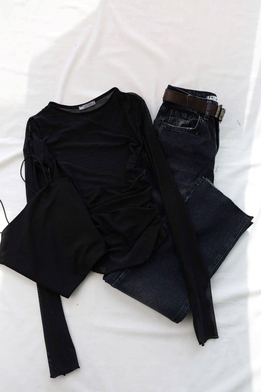 Croptopsİp Askılı Penye Crop