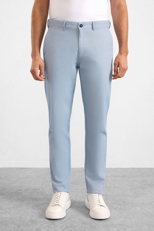 Buz Mavi Slim Casual Pantolon