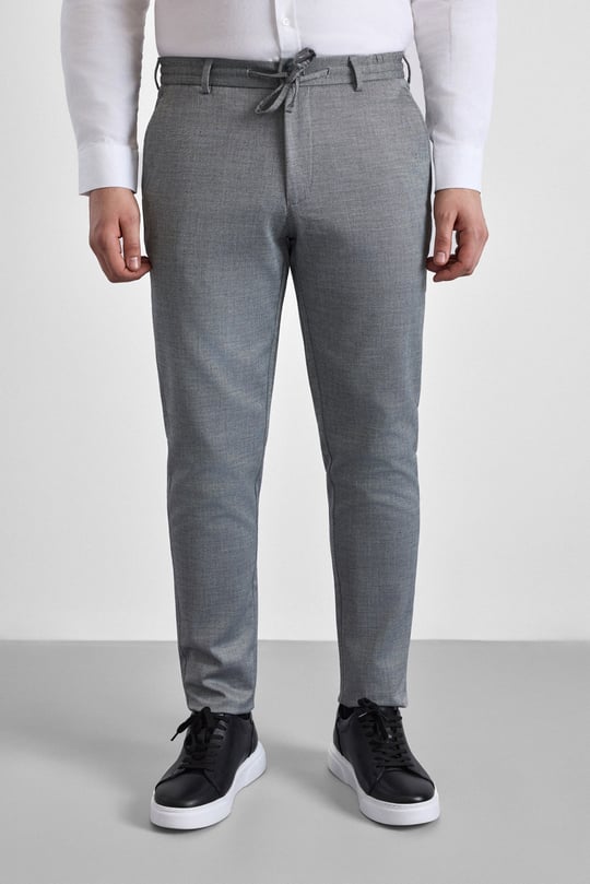 Siyah Slim Düz Jogger Pantolon