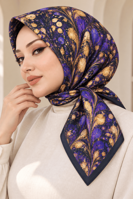 Desenli Soft Eşarp - 089
