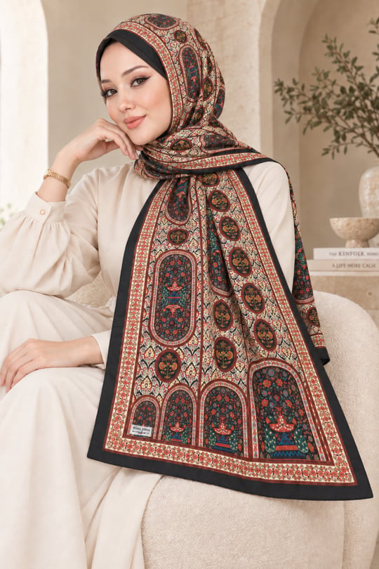 Desenli Soft Şal - 003
