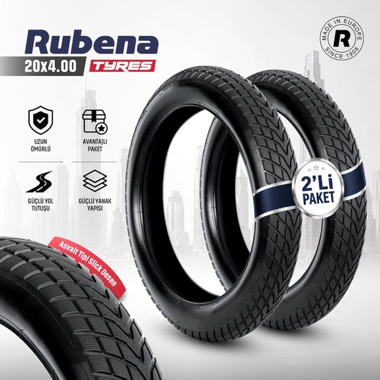 Rubena 20X4.00 Dış Lastik Road 100-406 R29 - 2 li Set