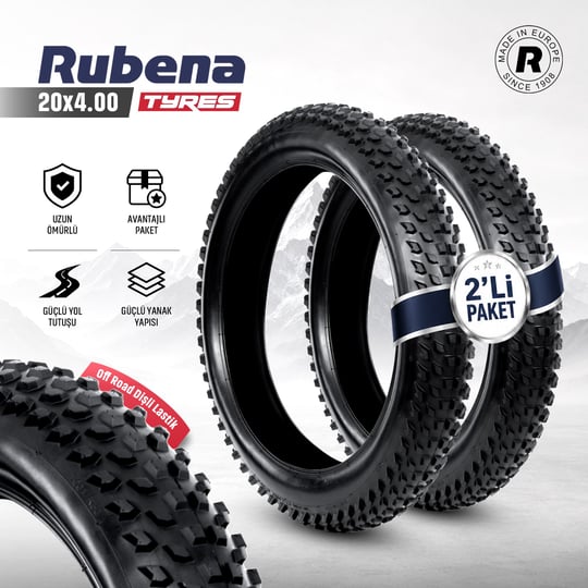 Rubena 20X4.00 Dış Lastik Off Road 100-406 R30 2 li Set