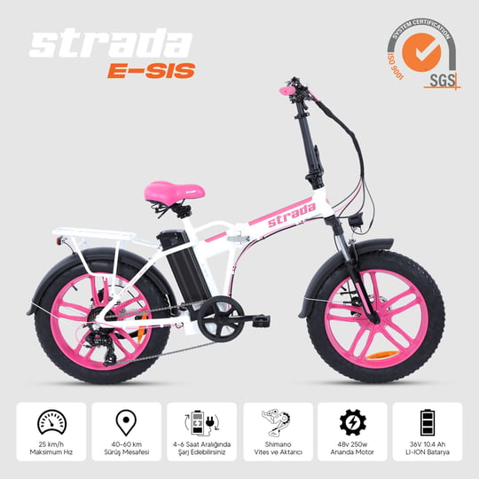 Strada E-SIS Fat Bike 20 Jant Bisiklet