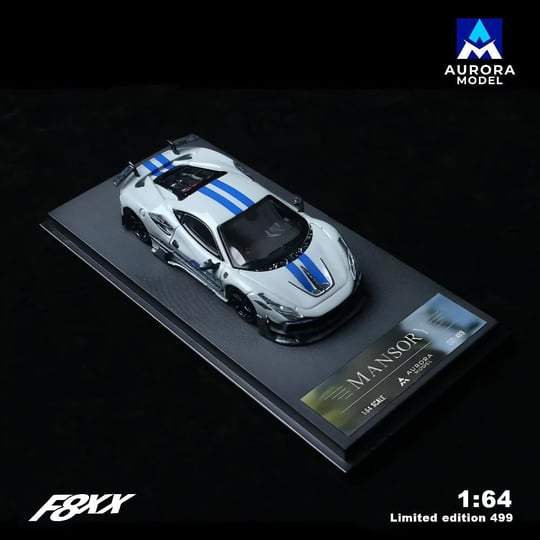 Aurora Model 1:64 Ferrari F8 Tributo Mansory F8XX / Grey