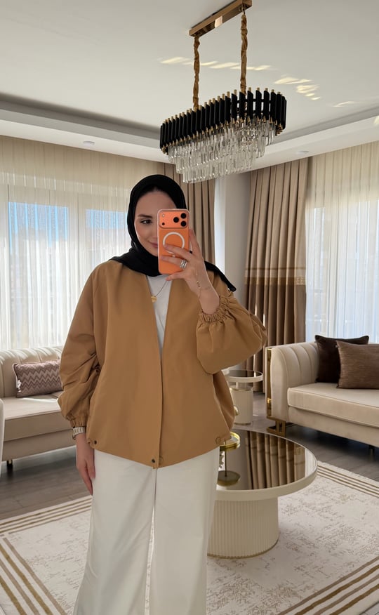 RUYA ANVELOP BOMBER CEKET CAMEL