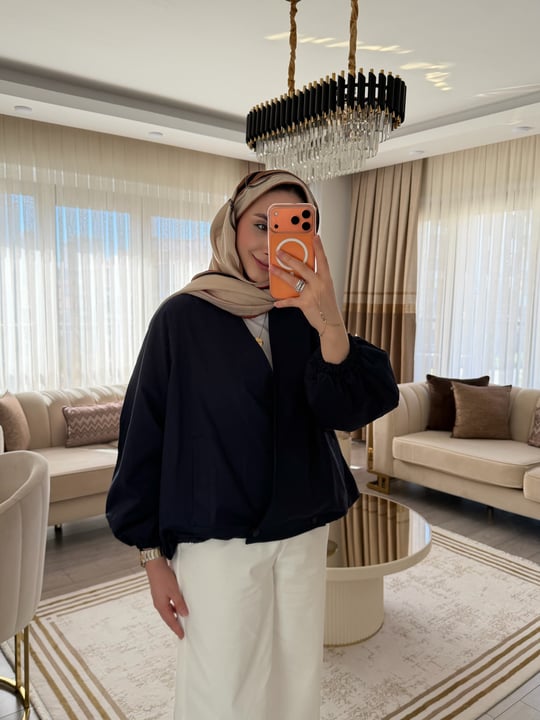 RUYA ANVELOP CEKET LACİVERT