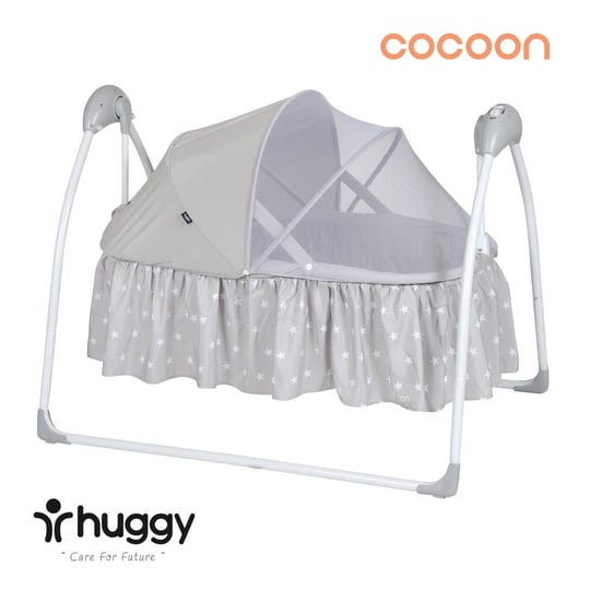 Huggy Cocoon Otomatik Sallanabilir Kumandalı Portatif Elektrikli Beşik
