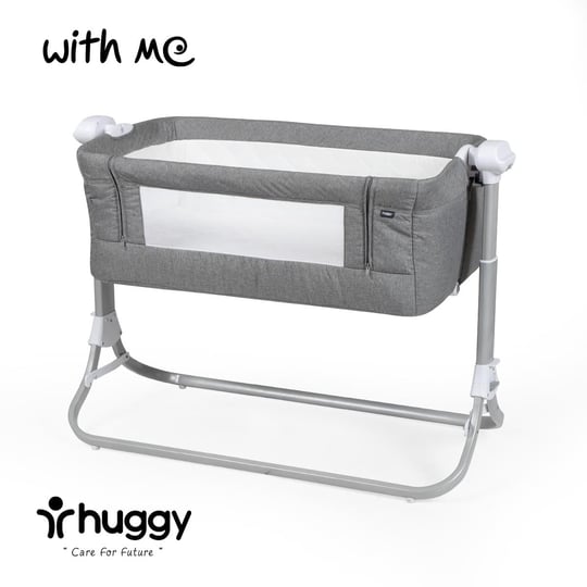 Huggy With Me Sallanabilir Katlanabilir Alüminyum Anne Yanı Beşik