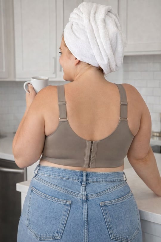  Bulut Koleksiyonu Lazer Kesim Dikişsiz C & D Cup Büyük Beden Sütyen Haki