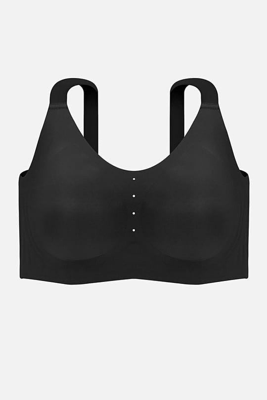 Bulut Koleksiyonu Lazer Kesim Dikişsiz C & D Cup Büyük Beden Sütyen Siyah