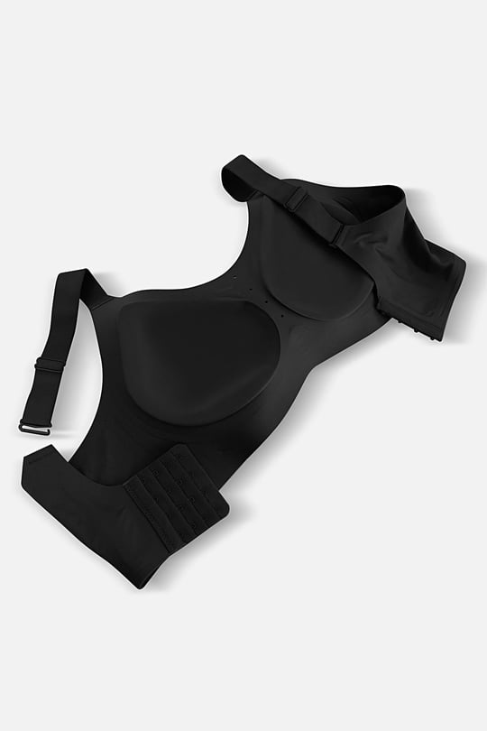 Bulut Koleksiyonu Lazer Kesim Dikişsiz C & D Cup Büyük Beden Sütyen Siyah