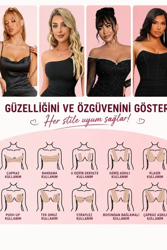 Çok Amaçlı Dekolte Bandı 5 Metre 