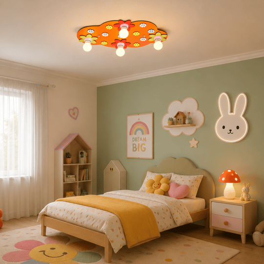 4802-5 Çiçek Kırmızı Armatür Çocuk Odası 