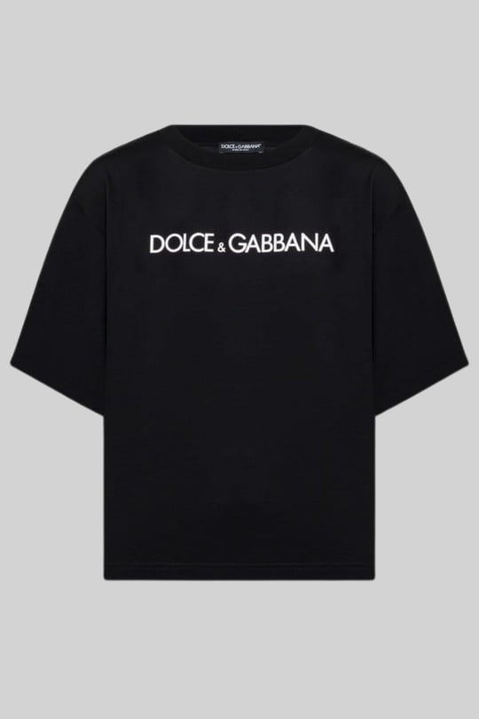 Dolce&Gabbana Kadın T-Shirt Siyah
