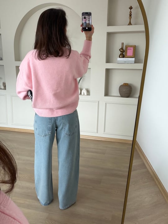 Açık Mavi Baggy Jean  