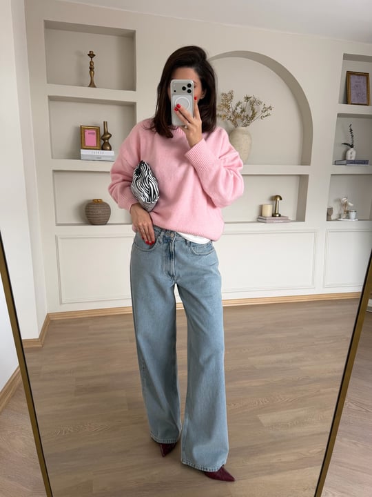 Açık Mavi Baggy Jean  