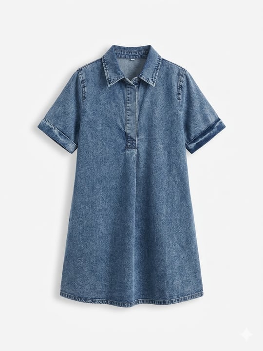 Bellora Açık Denim Renk Cepli Elbise 