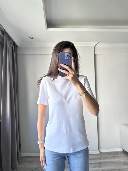Cs Beyaz Premium Tişört 