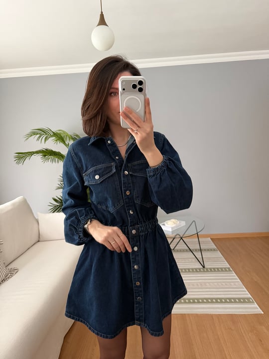 Destina Denim Elbise