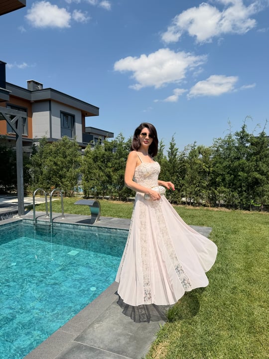 Layared Maxi Elbise 