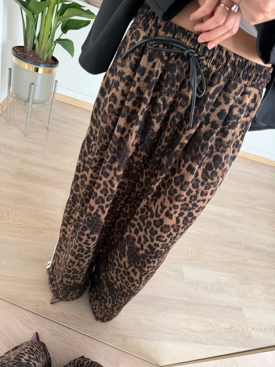 Üç Çizgili Leopar Pantolon